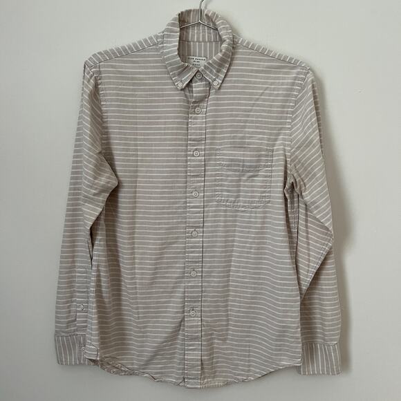 Club Monaco Slim Fit Stripe Button Down Shirt Size S - Picture 1 of 8